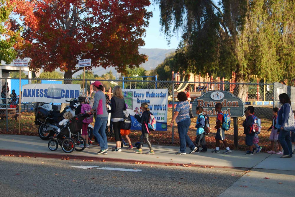 Goleta Elementary School Students Ditch Cars For National Walk to School Day School Zone