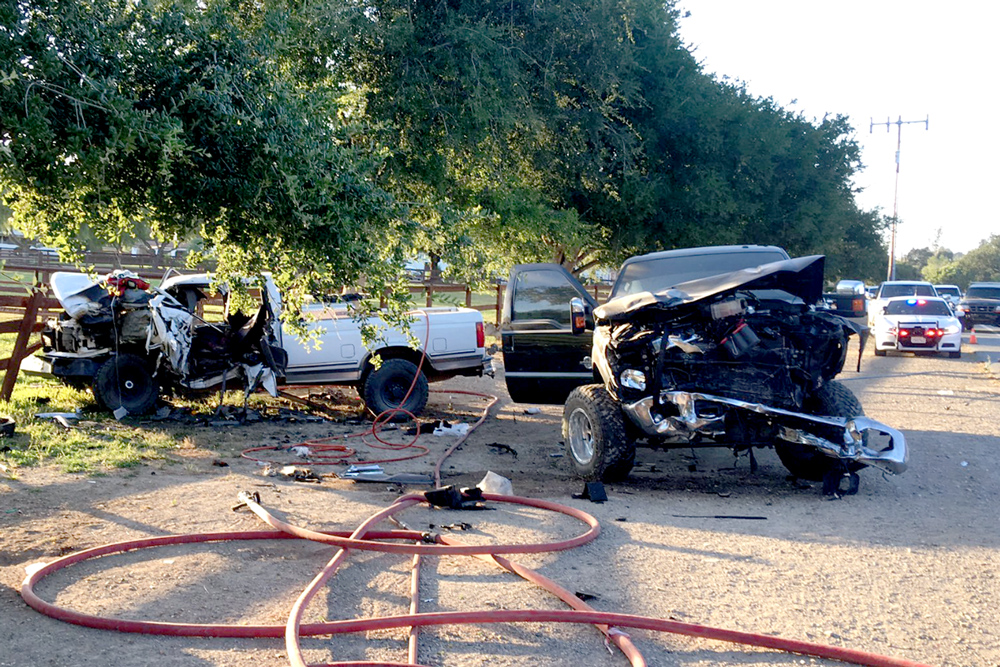 HeadOn Vehicle Crash in Santa Ynez Valley Injures 2 People Local