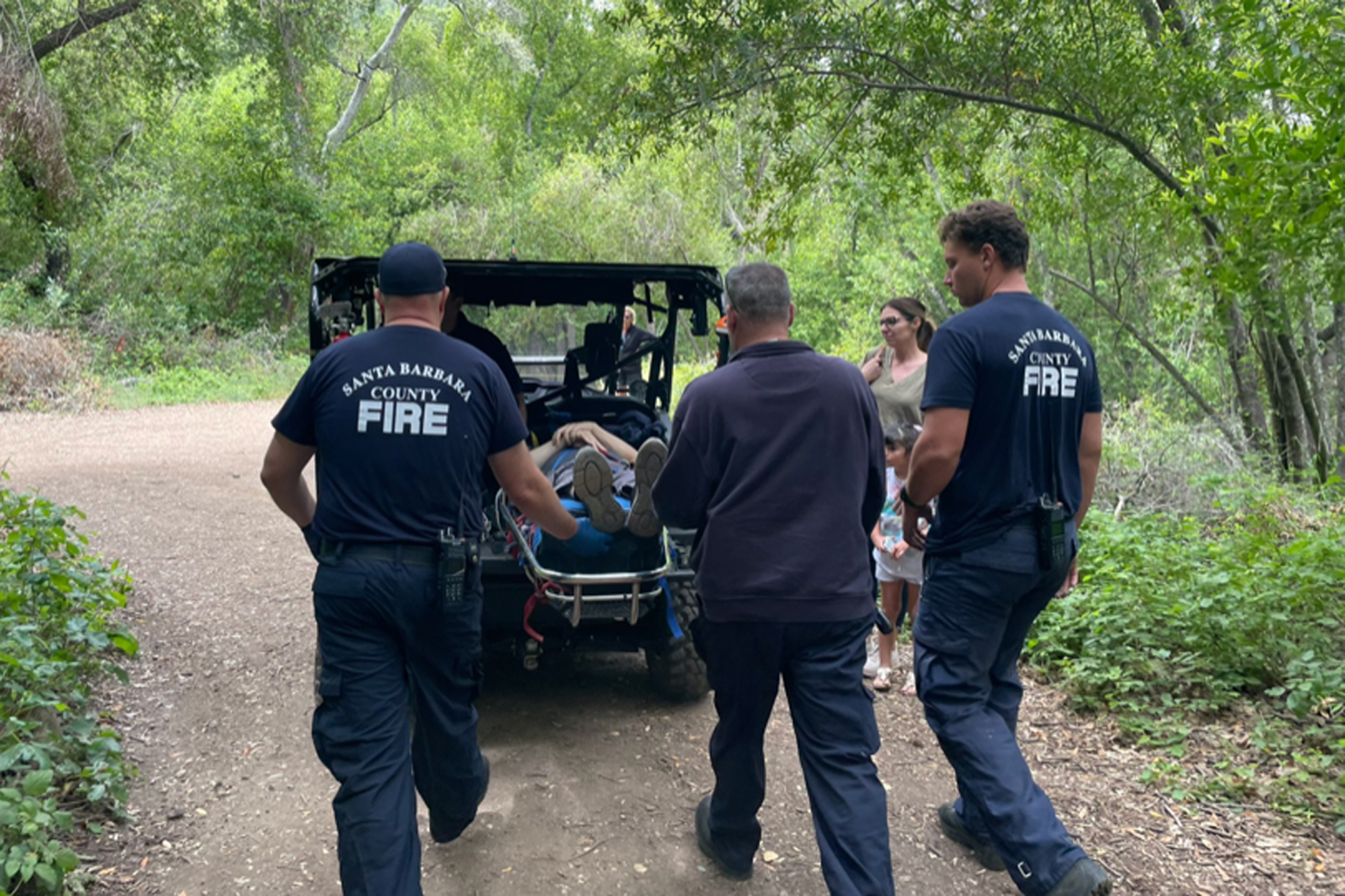 Santa Barbara County Firefighters Rescue Injured Hiker at Nojoqui Falls ...