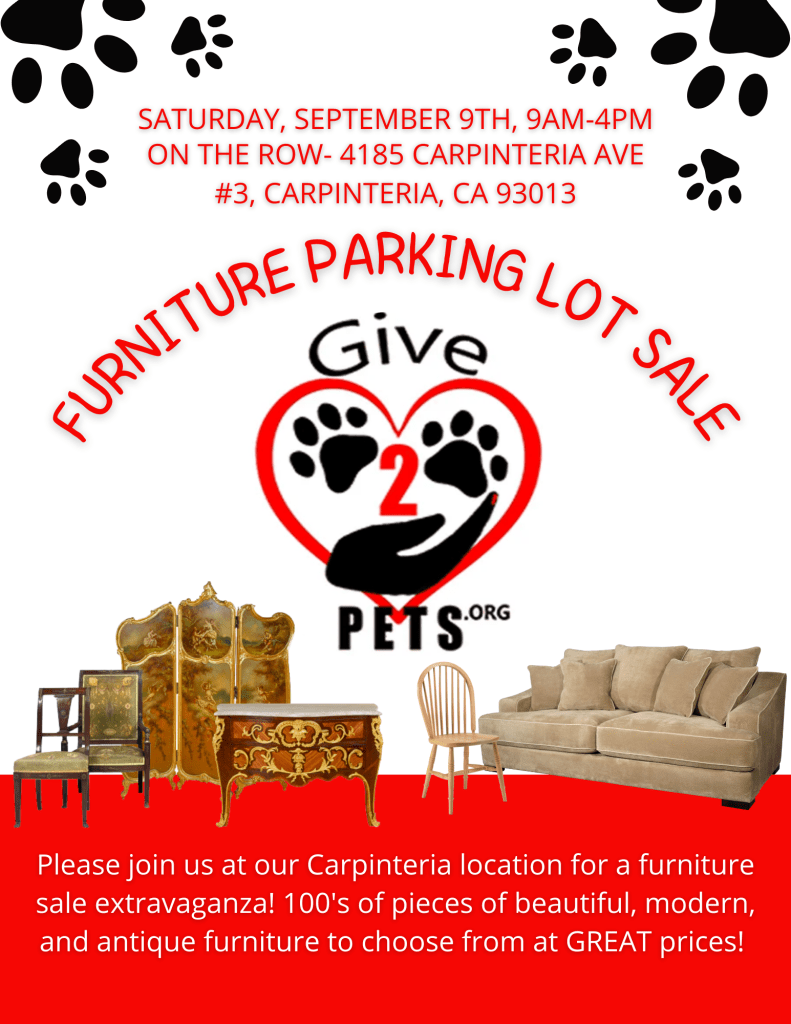 New Give 2 Pets Thrift Store Offers Gently Used Furniture FourLegged