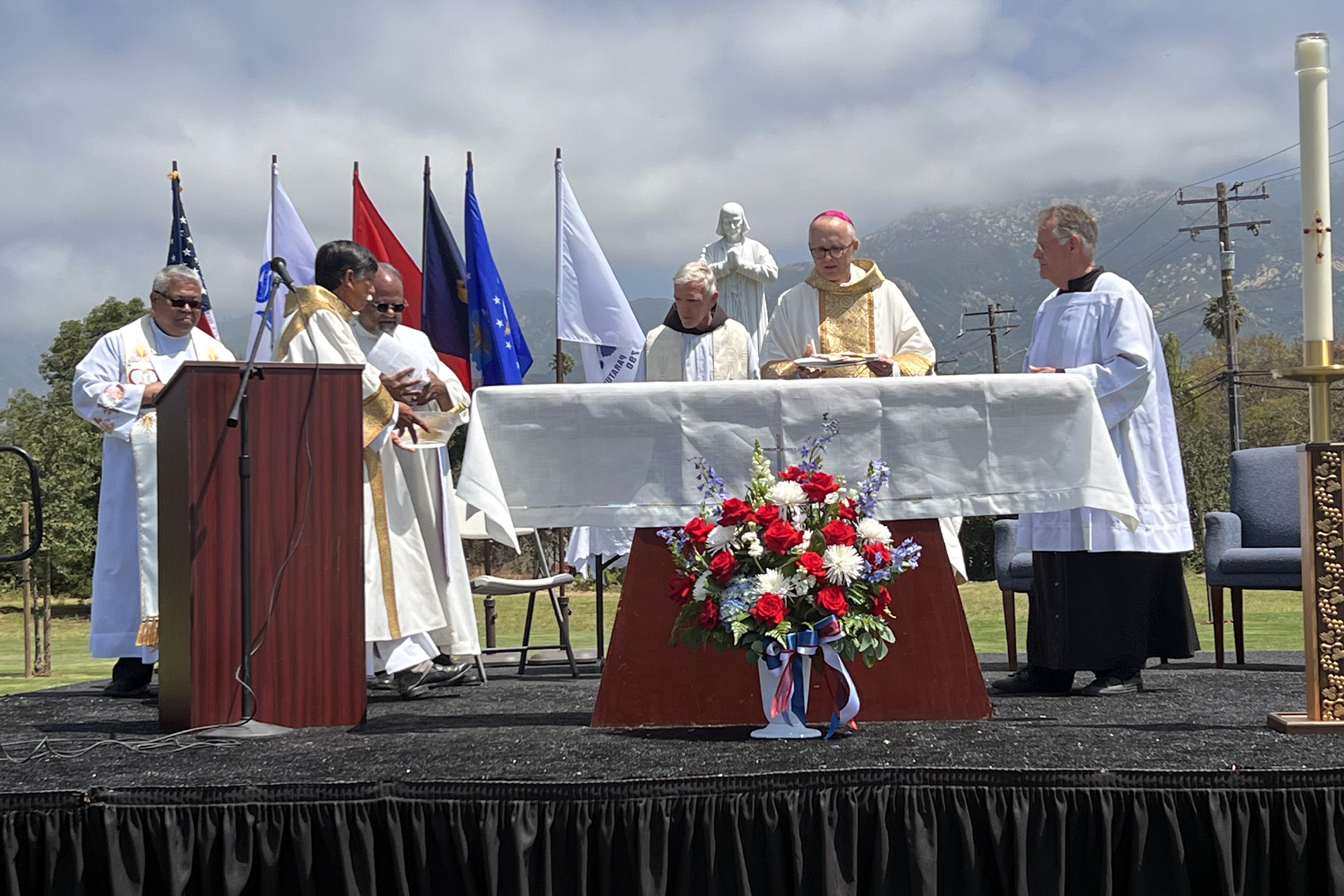 Calvary Cemetery in Santa Barbara Holds Memorial Day Mass, Blesses New Burial Section | Local News - Vimarsana News