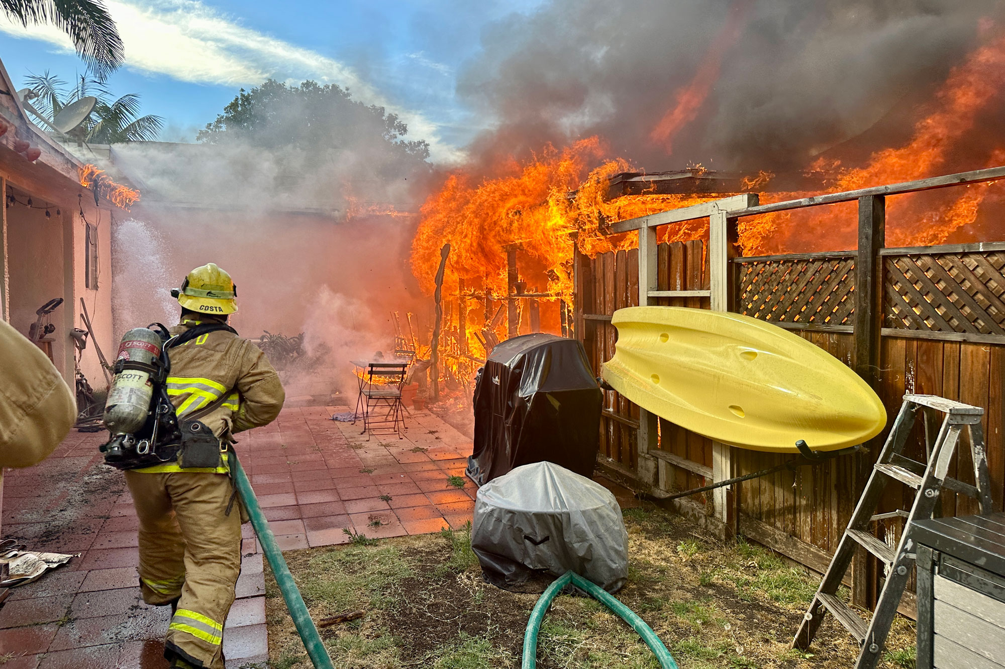 Crews Battle Structure Fire on Santa Barbara's Westside | Local News ...
