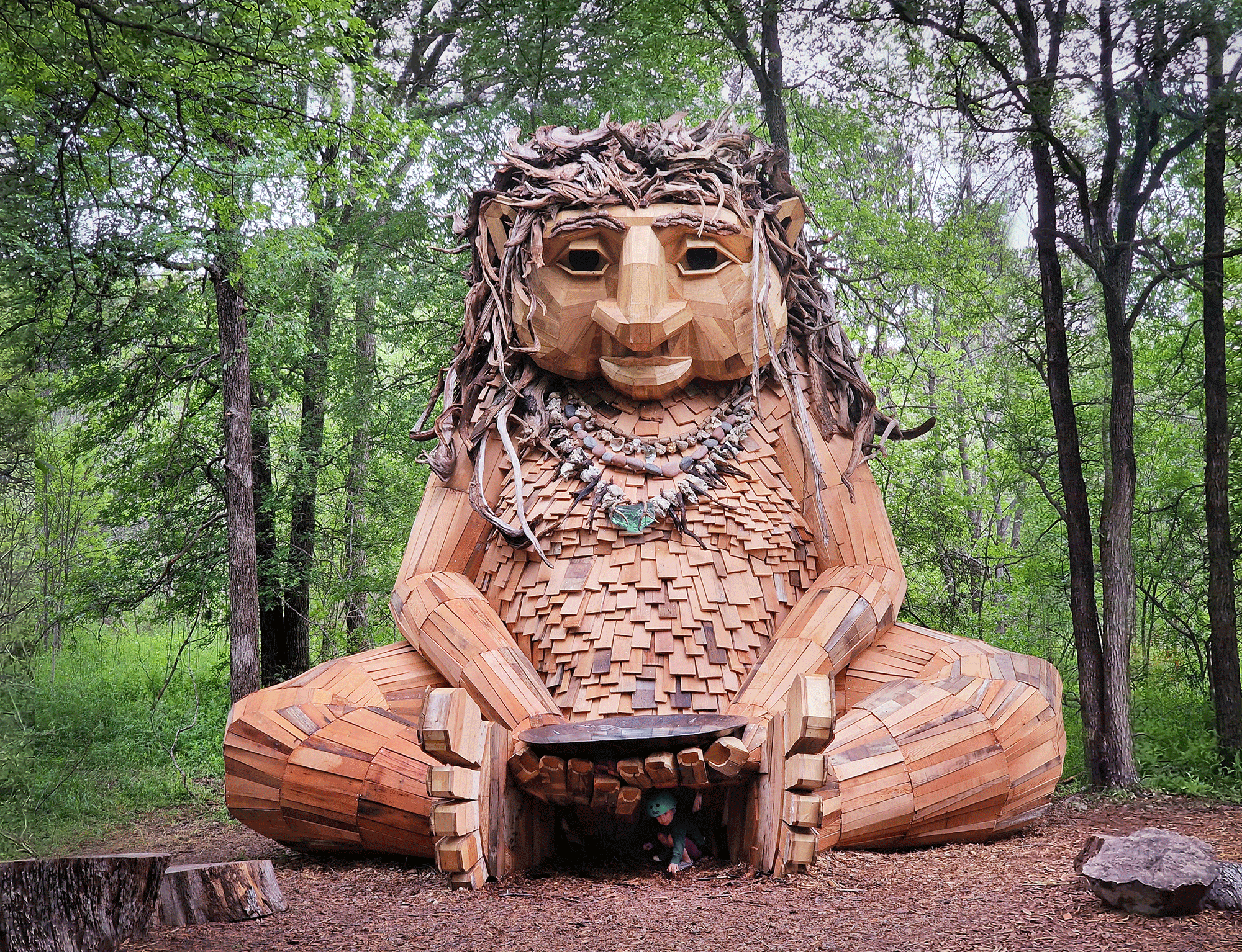 Colossal Troll by Recycling Artist Thomas Dambo Moving Into