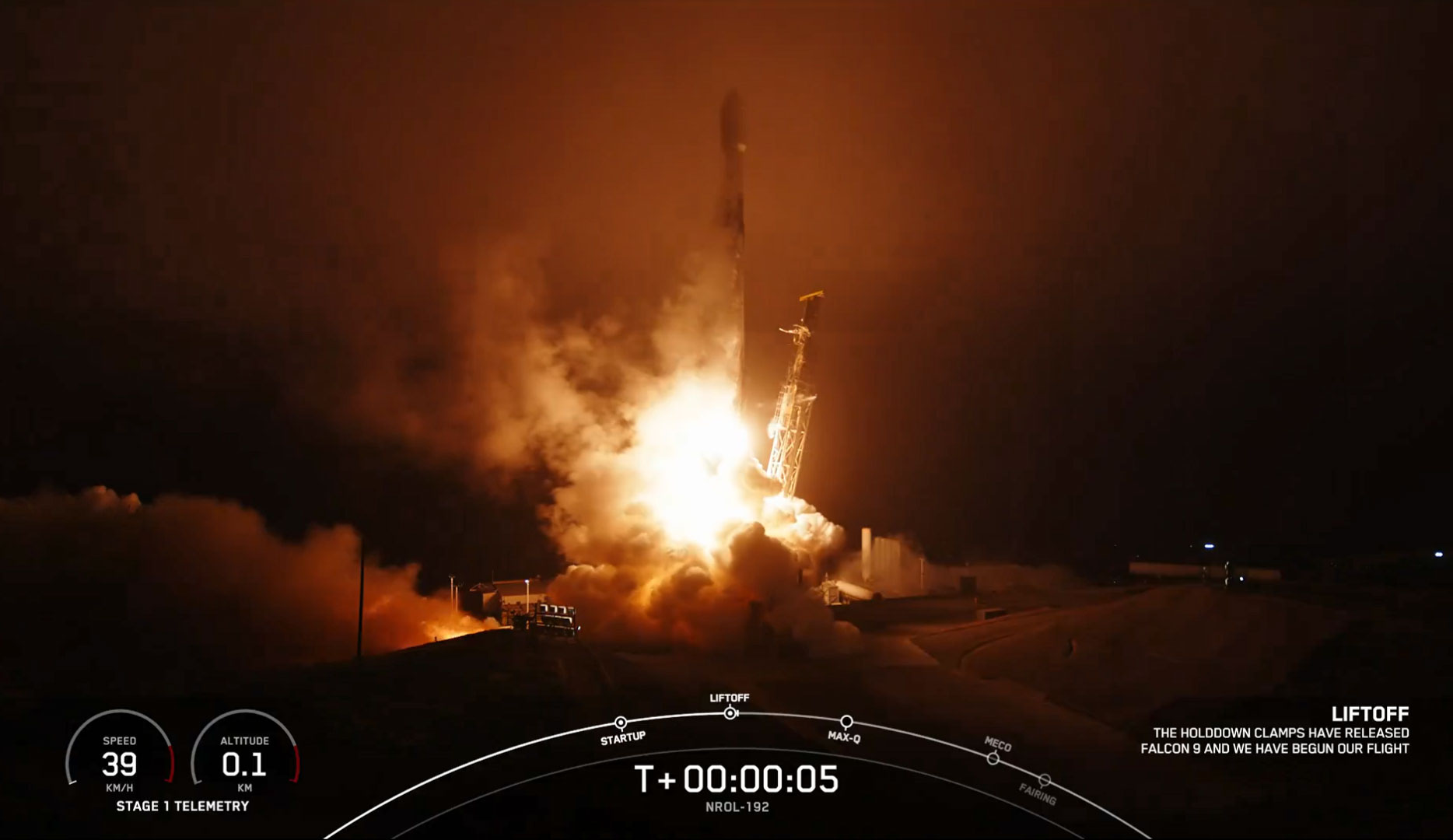 Css Rocketship Nro SpaceX Rocket Rumbles to Deliver NRO Payload from Vandenberg SFB ...