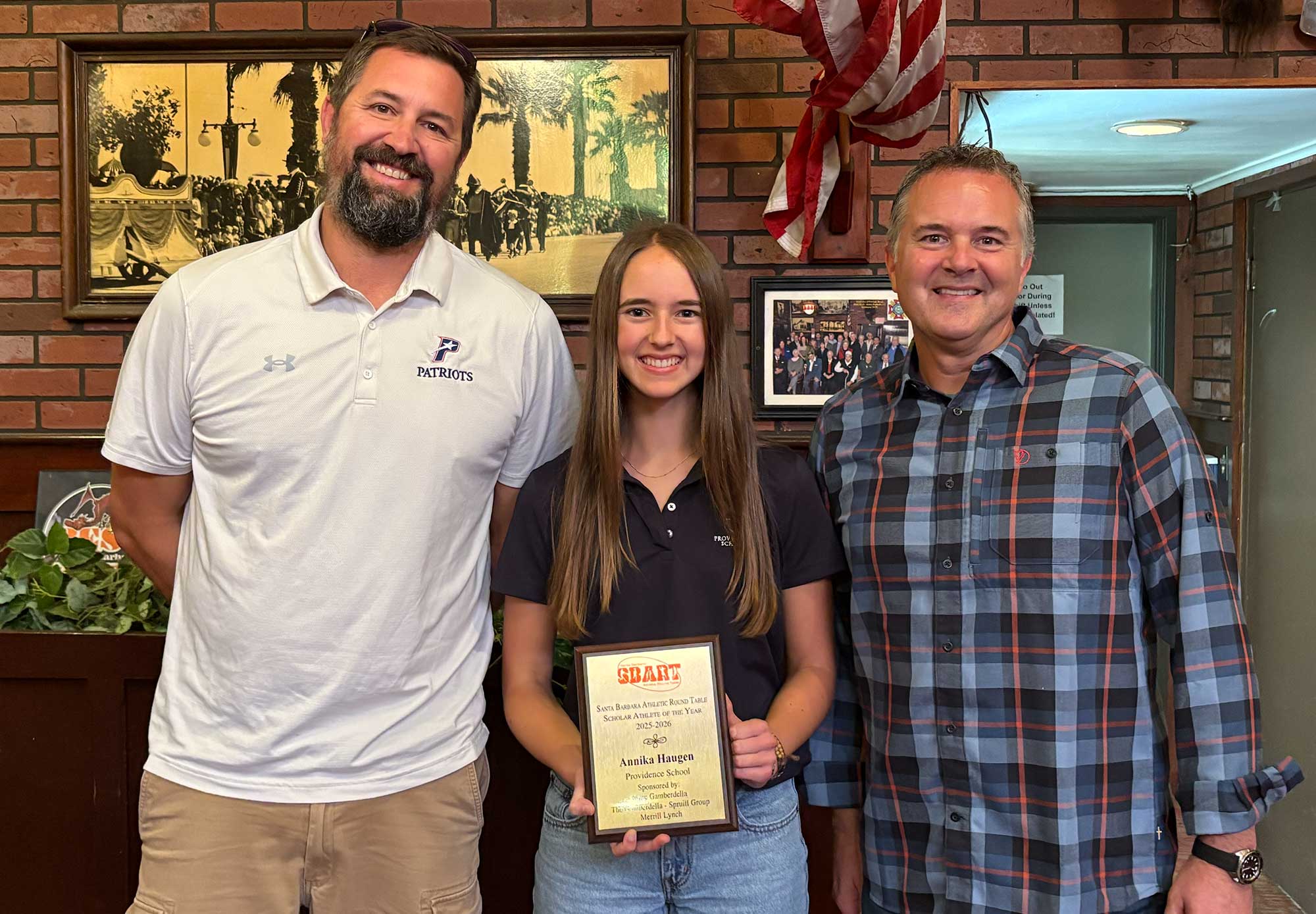SBART Luncheon: Annika Haugen Named Providence Scholar-Athlete of the Year | Sports