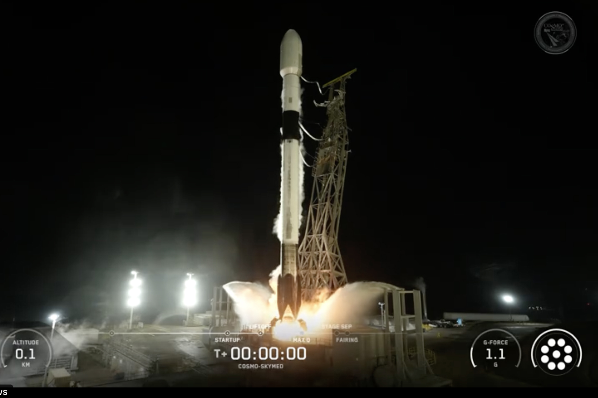SpaceX Mission to Deliver Italian Satellite Launches New Year at Vandenberg SFB