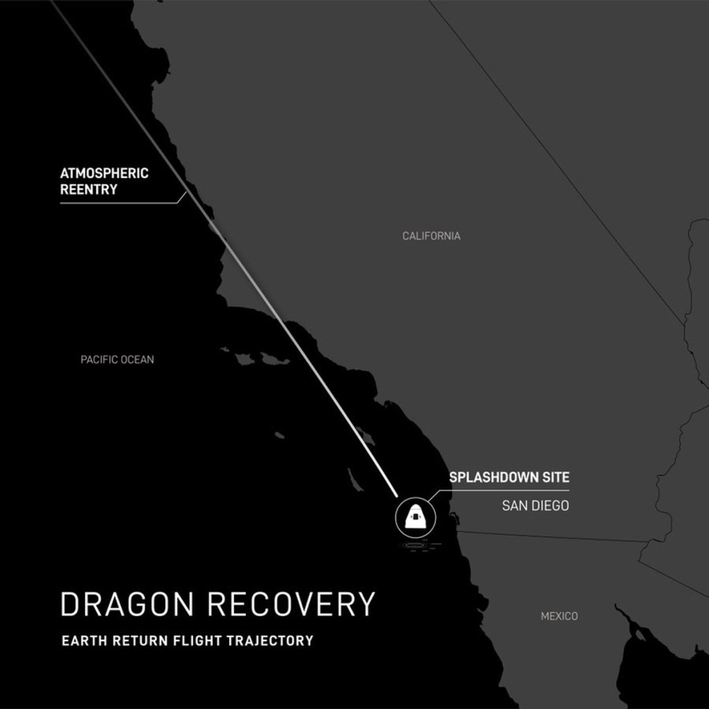 SpaceX Dragon Capsule's Return from Space Might Be Seen, Heard on Central Coast