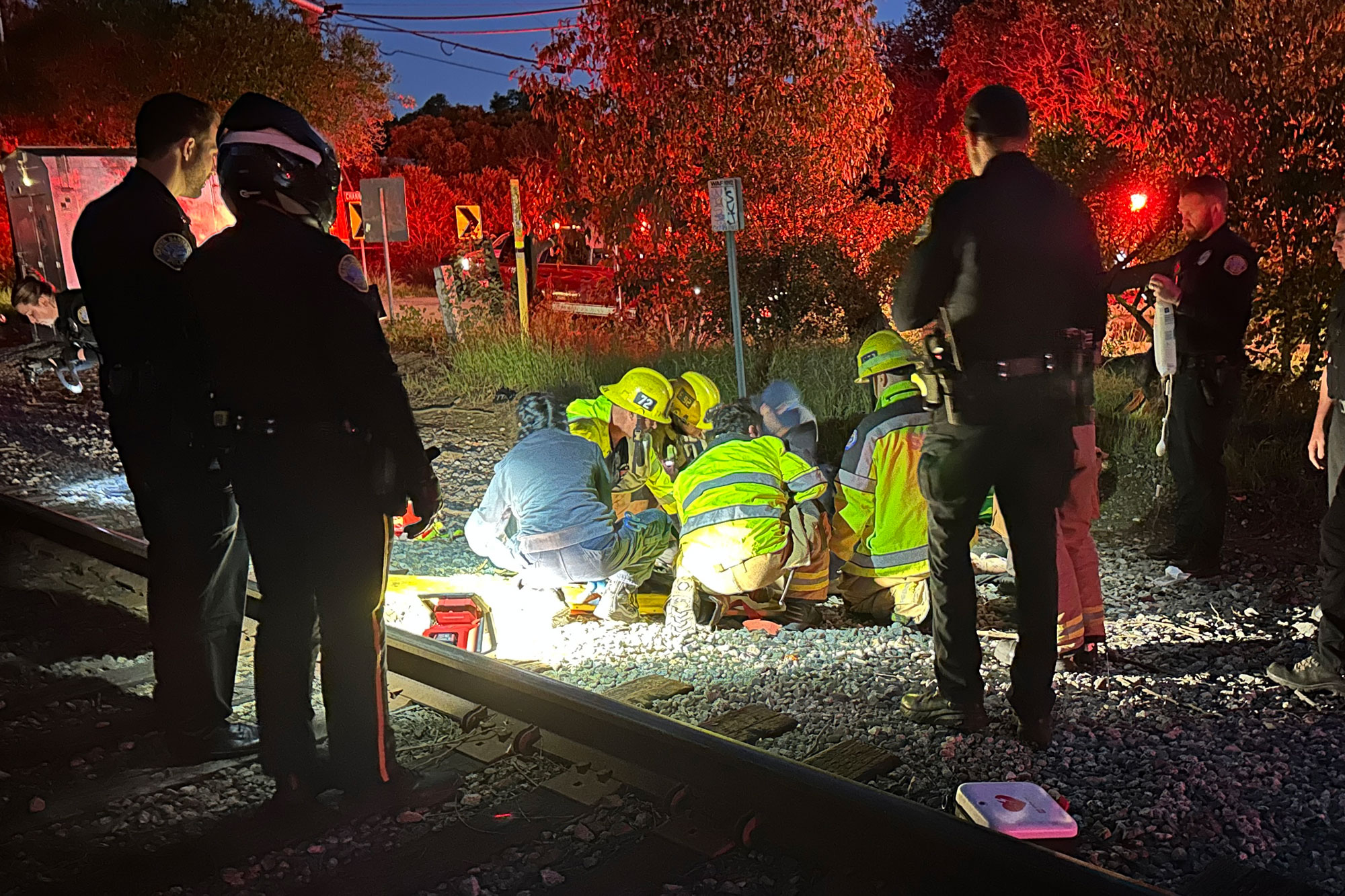 Person Taken to Hospital After Being Hit by Train Near Santa Barbara Cemetery