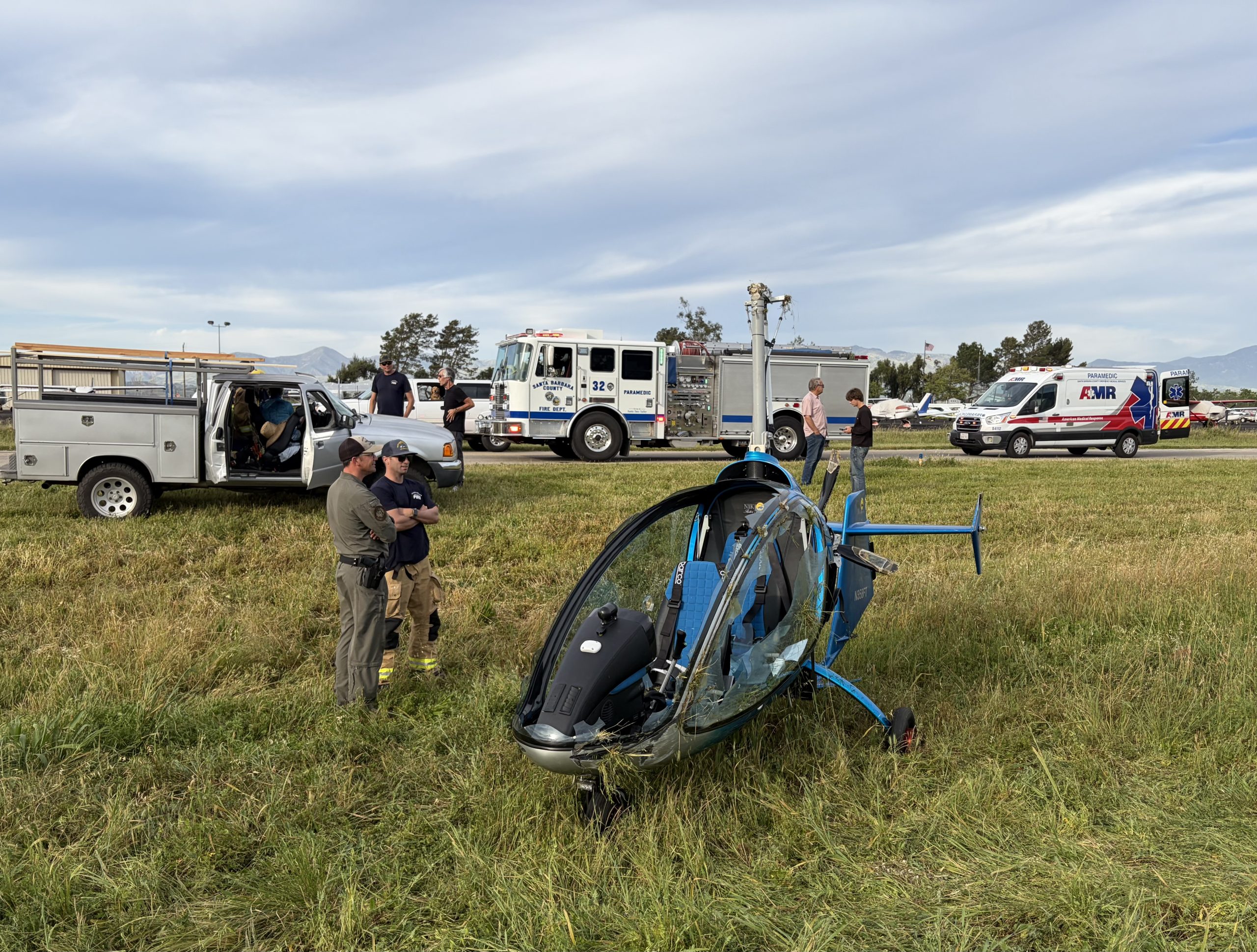 Firefighters Respond to Gyrocopter Crash in Santa Ynez Valley