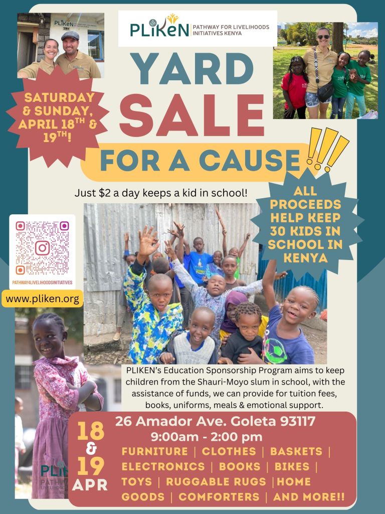 Goleta Yard Sale Will Help Keep Kids From Nairobi, Kenya, in School