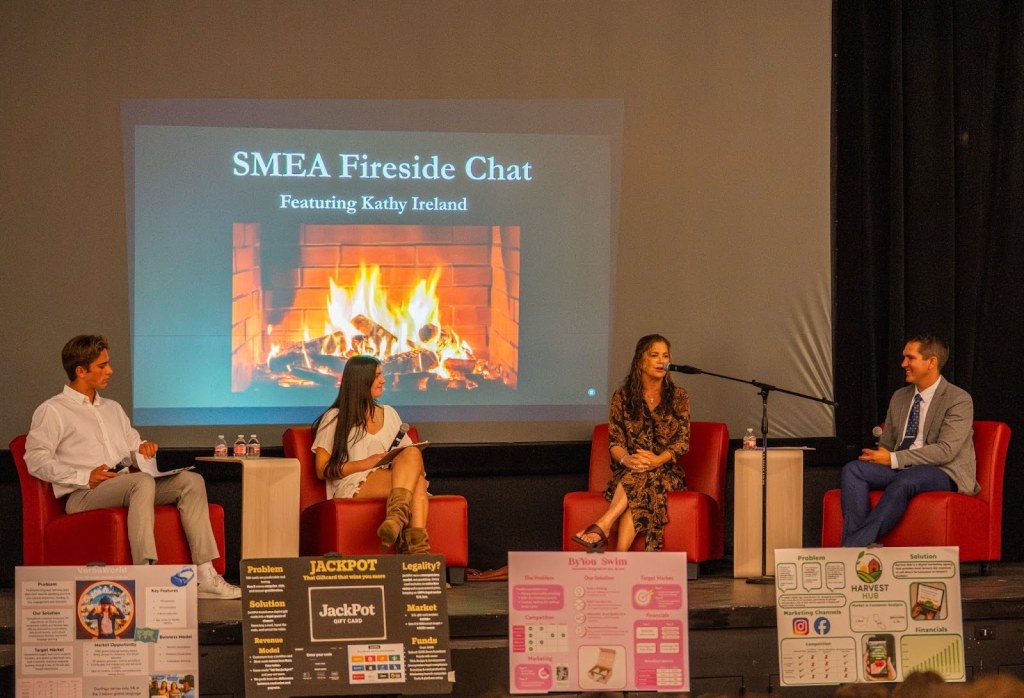Kathy Ireland Offers Advice on Work and Life at San Marcos Fireside Chat