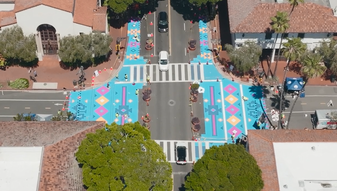 Santa Barbara Celebrating New Downtown Intersection Artwork