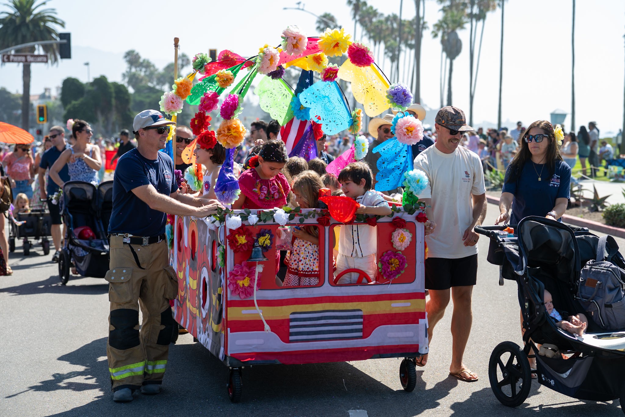 Kids, Guardians March Down Cabrillo for Annual El Desfile de los Niños