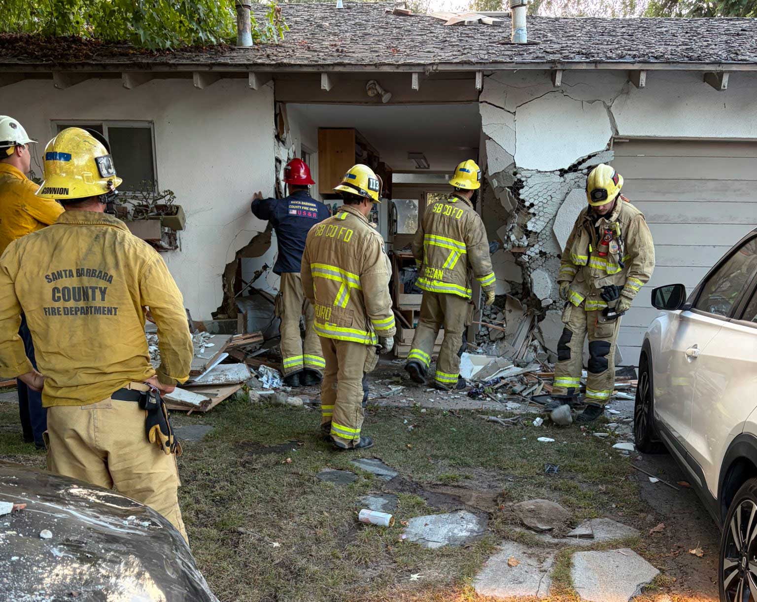 Driver Crashes into Goleta Home, Causing Major Damage