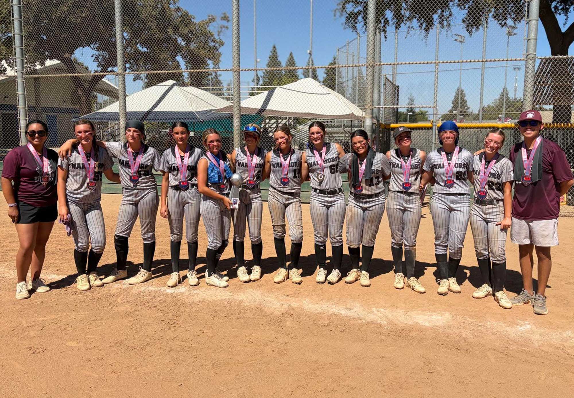 Coastal Warriors 14U Softball Team Takes 2nd Place at NSA Western Nationals